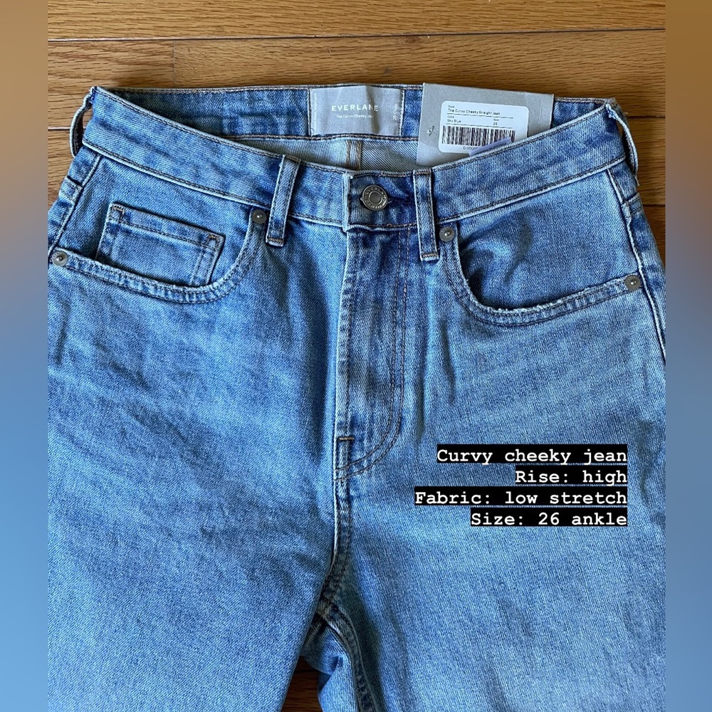 NEW WITH TAGS Everlane curvy cheeky jean